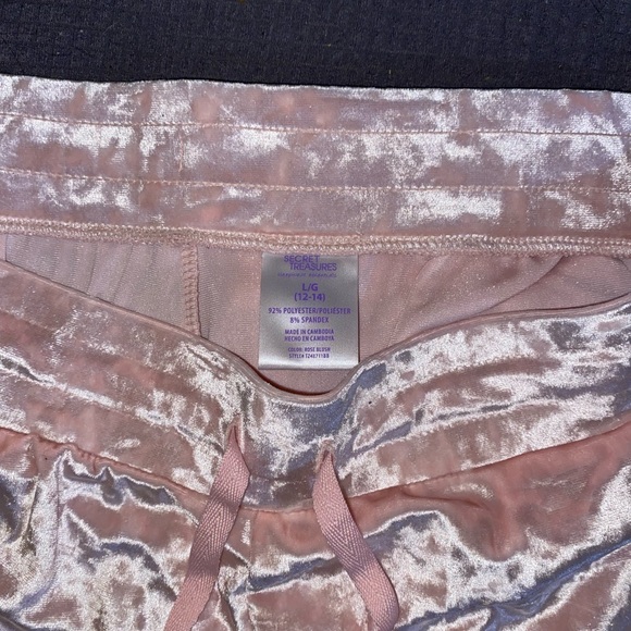 secret treasures blush velvet jogger pajama pants - Picture 4 of 5